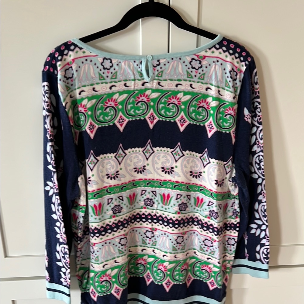 Talbots Multicolor Patterned Sweater / blouse - Picture 5 of 7